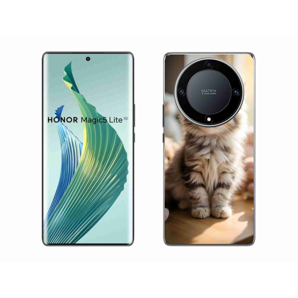 Gelový kryt mmCase na Honor Magic 5 Lite - roztomilé kotě 10