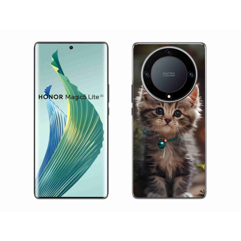 Gelový kryt mmCase na Honor Magic 5 Lite - roztomilé kotě 11