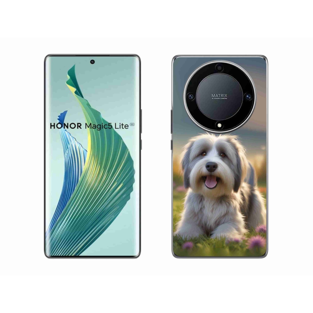 Gelový kryt mmCase na Honor Magic 5 Lite - roztomilý havanský psík