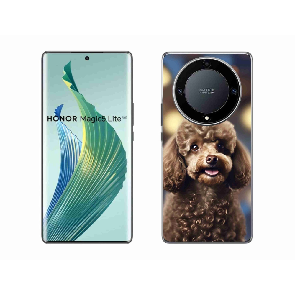 Gelový kryt mmCase na Honor Magic 5 Lite - roztomilý pudl