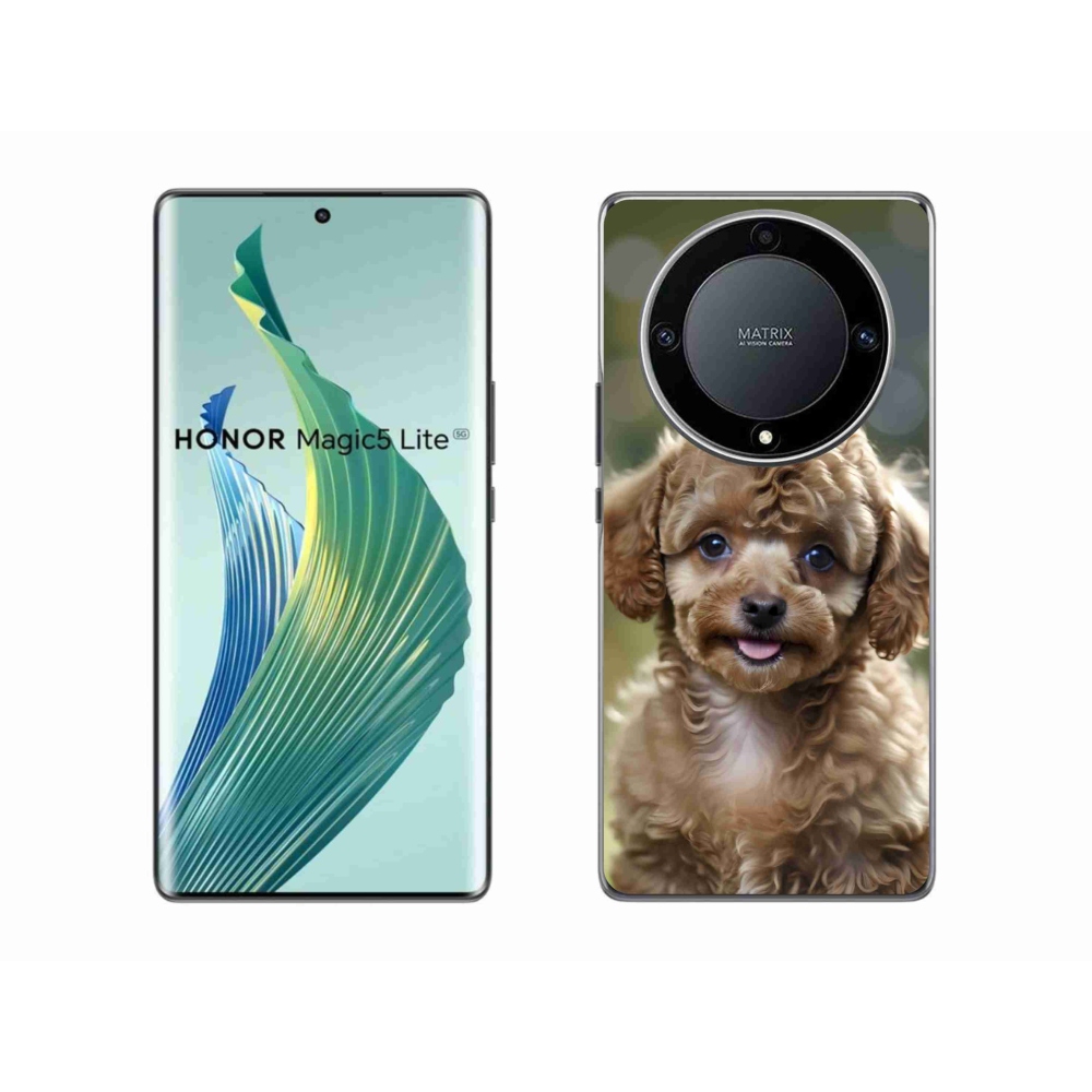 Gelový kryt mmCase na Honor Magic 5 Lite - roztomilý pudl