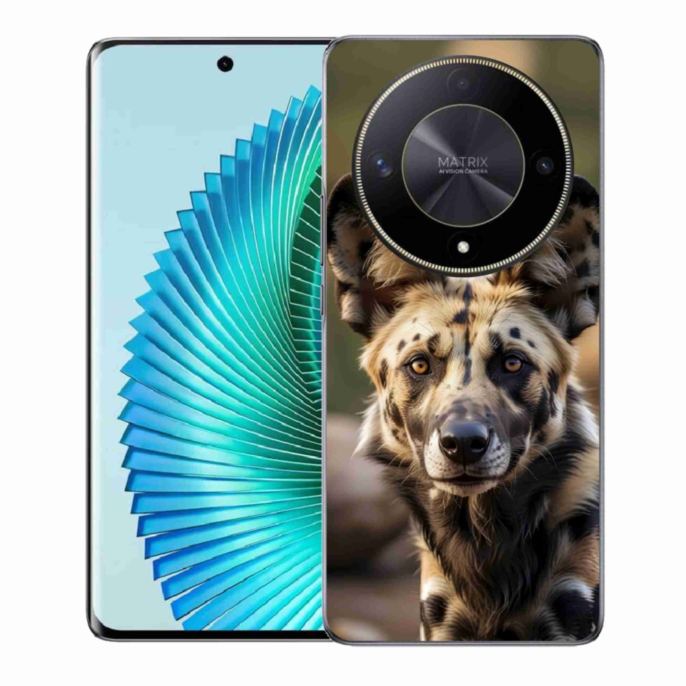 Gelový kryt mmCase na Honor Magic 6 Lite 5G - africký divoký pes