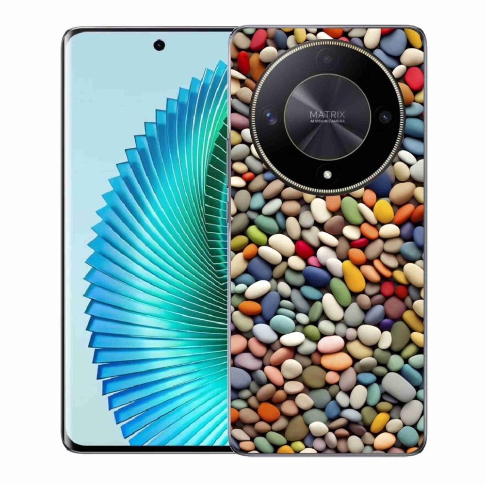 Gelový kryt mmCase na Honor Magic 6 Lite 5G - barevné kamínky 2
