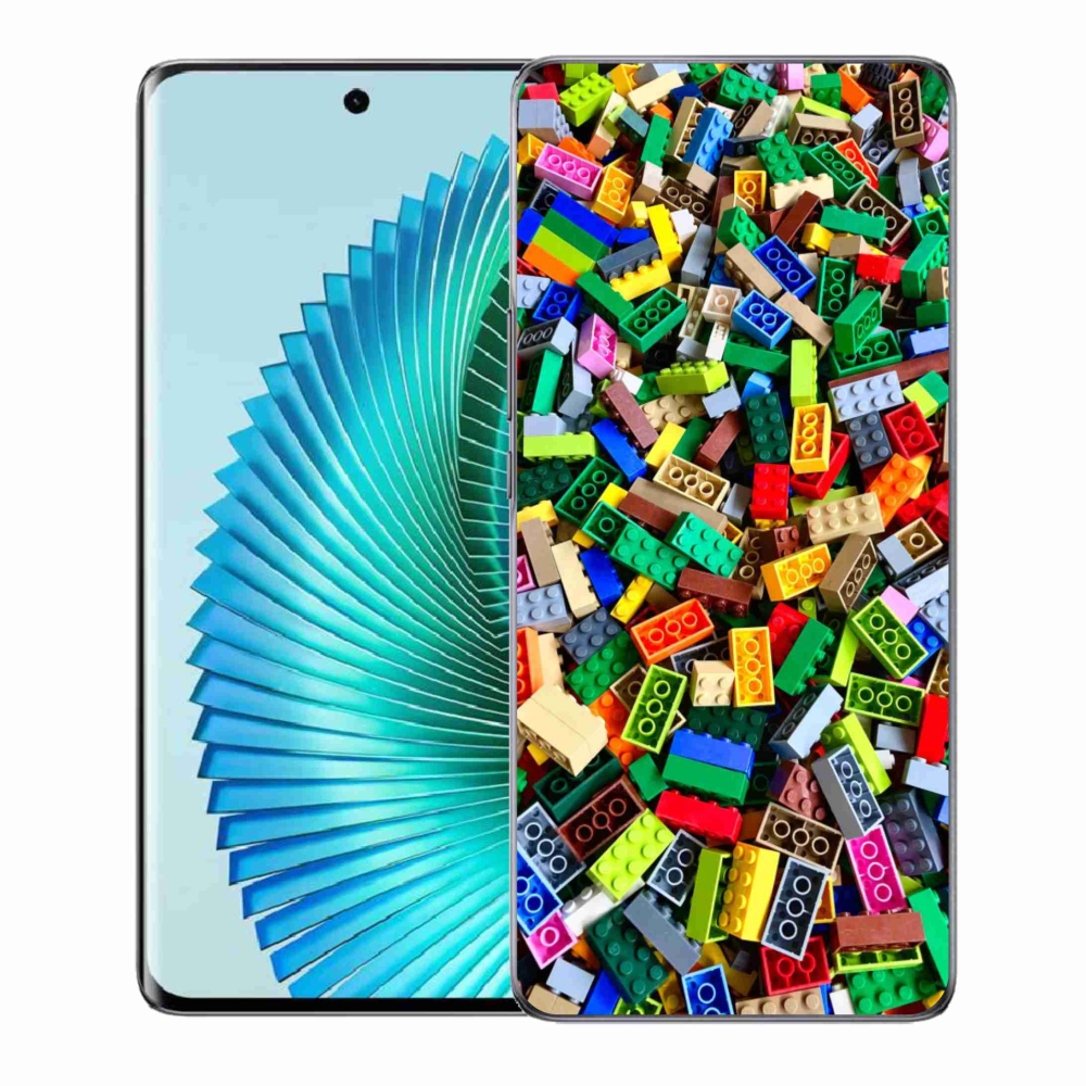 Gelový kryt mmCase na Honor Magic 6 Lite 5G - barevné stavební kostky