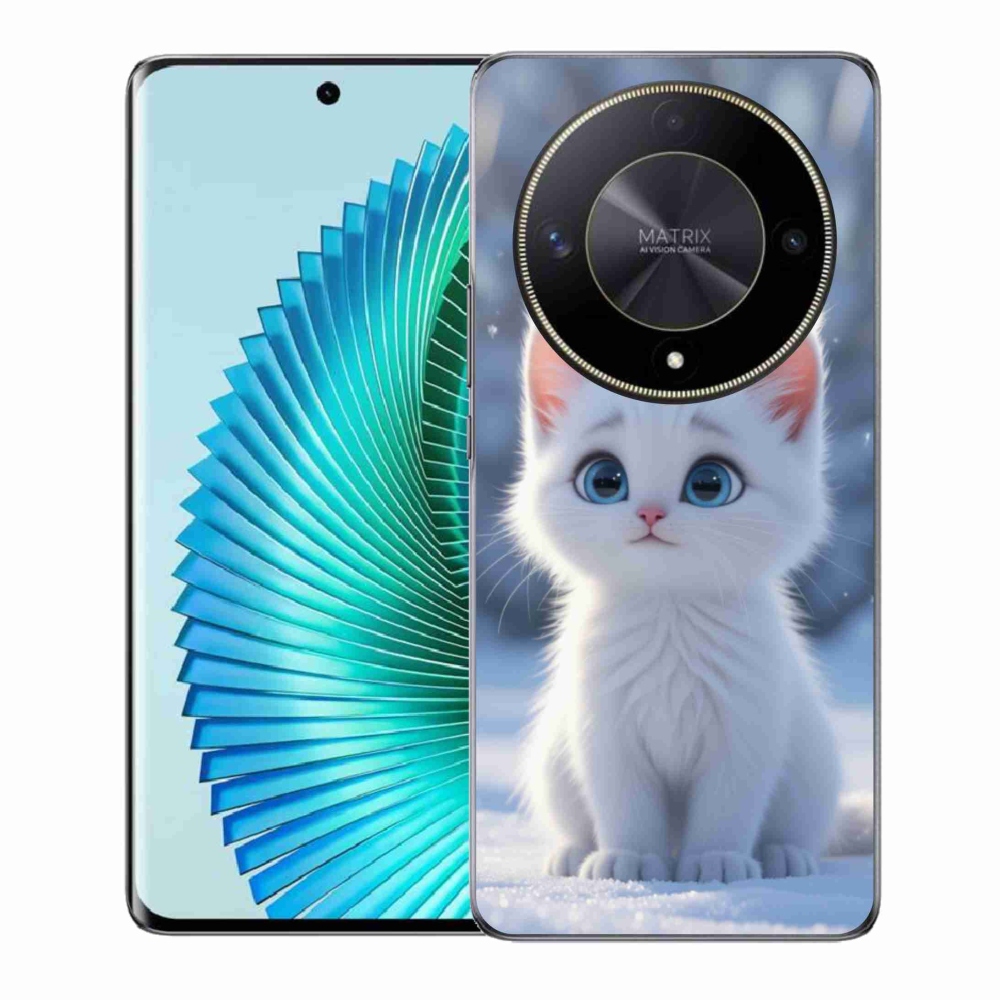 Gelový kryt mmCase na Honor Magic 6 Lite 5G - bílé kotě 3