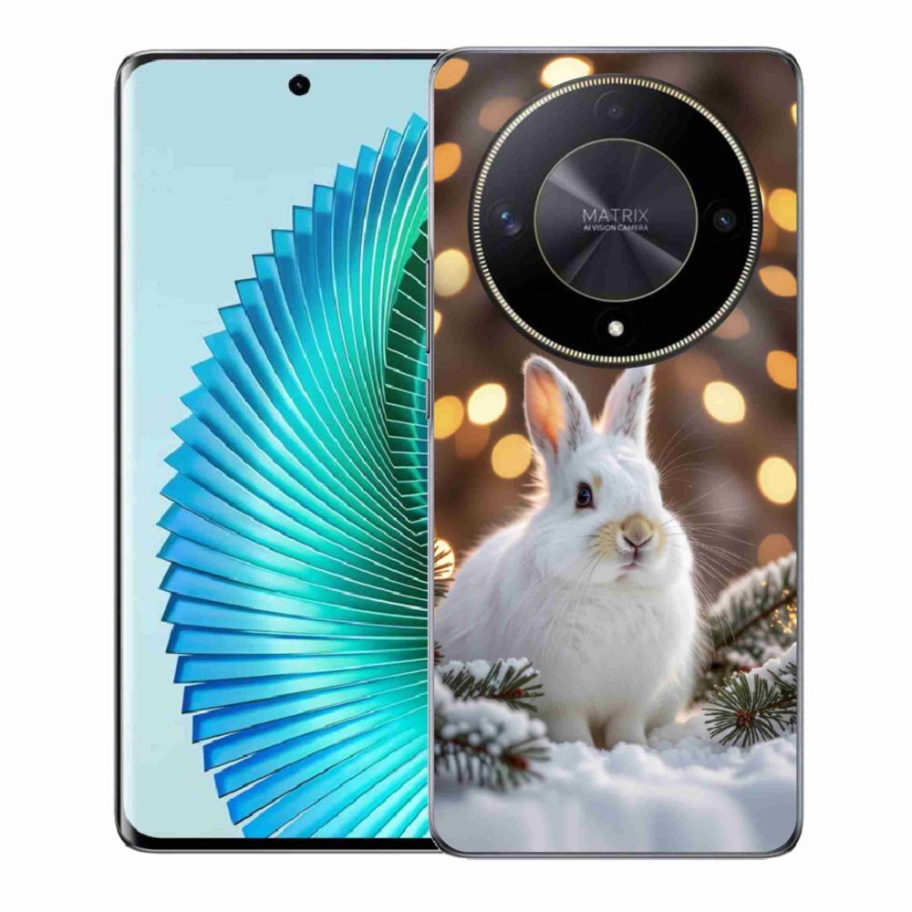 Gelový kryt mmCase na Honor Magic 6 Lite 5G - bílý zajíc