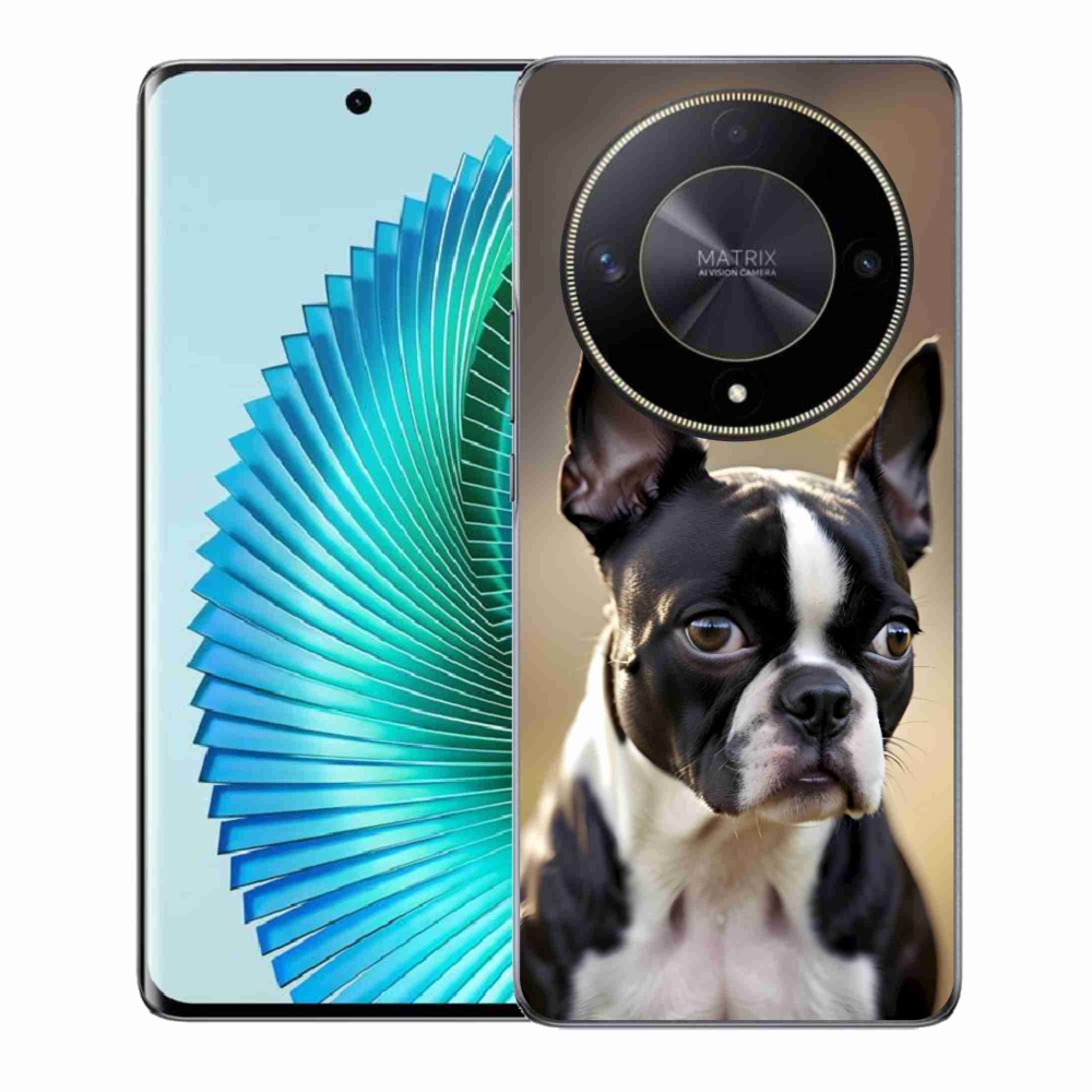 Gelový kryt mmCase na Honor Magic 6 Lite 5G - bostonský teriér