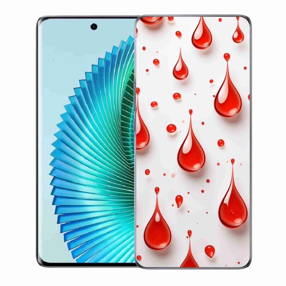 Gelový kryt mmCase na Honor Magic 6 Lite 5G - červené kapky