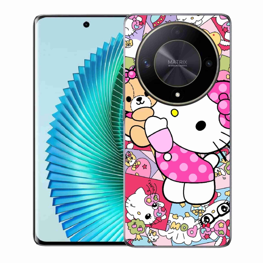 Gelový kryt mmCase na Honor Magic 6 Lite 5G - cute kitty