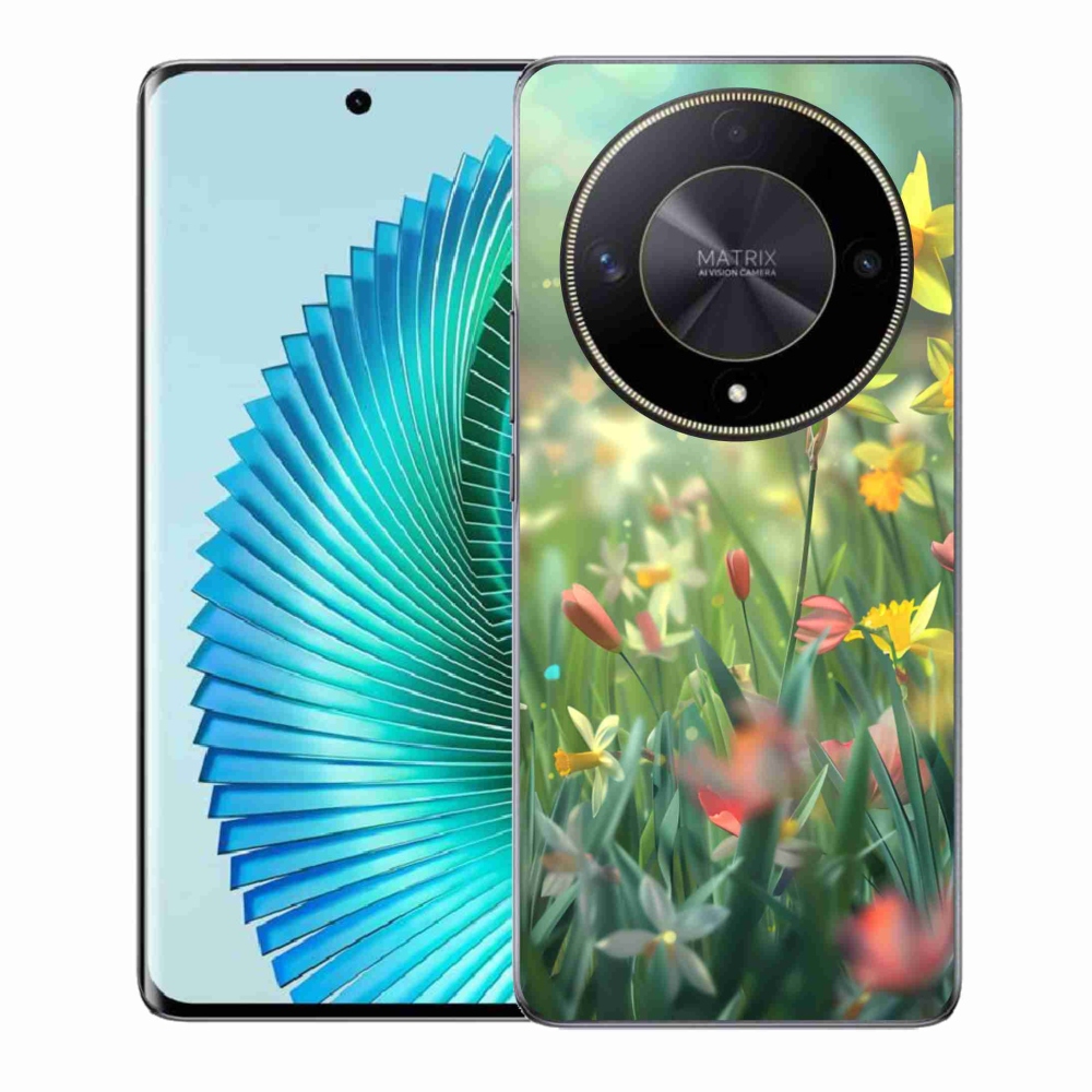 Gelový kryt mmCase na Honor Magic 6 Lite 5G - jarní květy