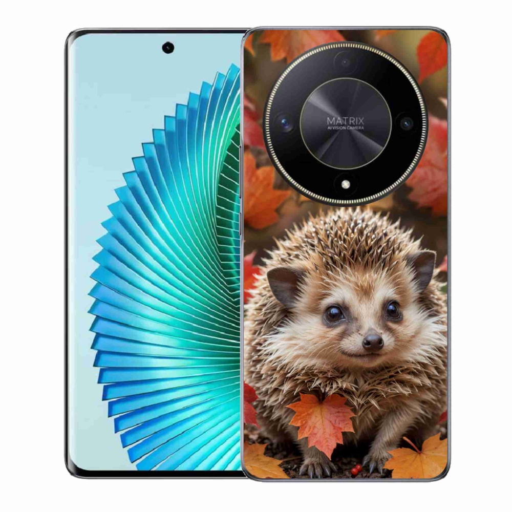 Gelový kryt mmCase na Honor Magic 6 Lite 5G - ježek v listí