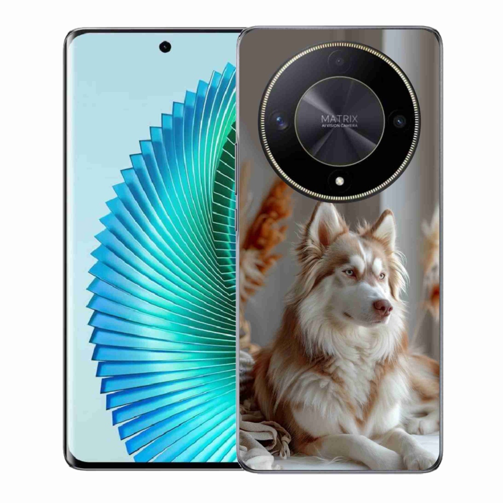 Gelový kryt mmCase na Honor Magic 6 Lite 5G - klidný sibiřský husky