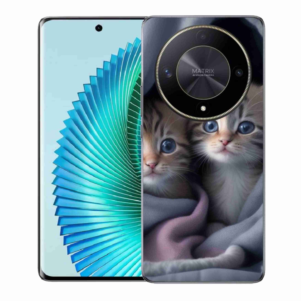 Gelový kryt mmCase na Honor Magic 6 Lite 5G - kočičí duo 2