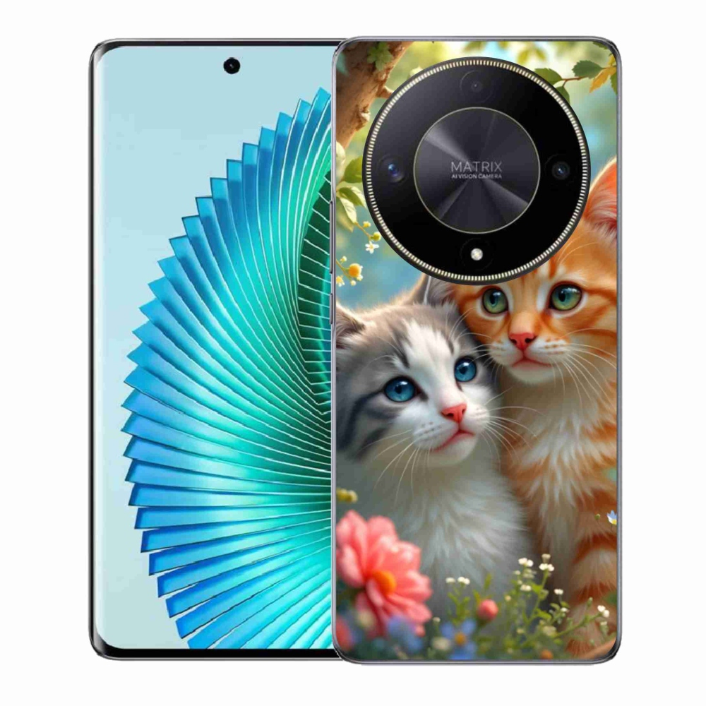 Gelový kryt mmCase na Honor Magic 6 Lite 5G - kočičí láska 2