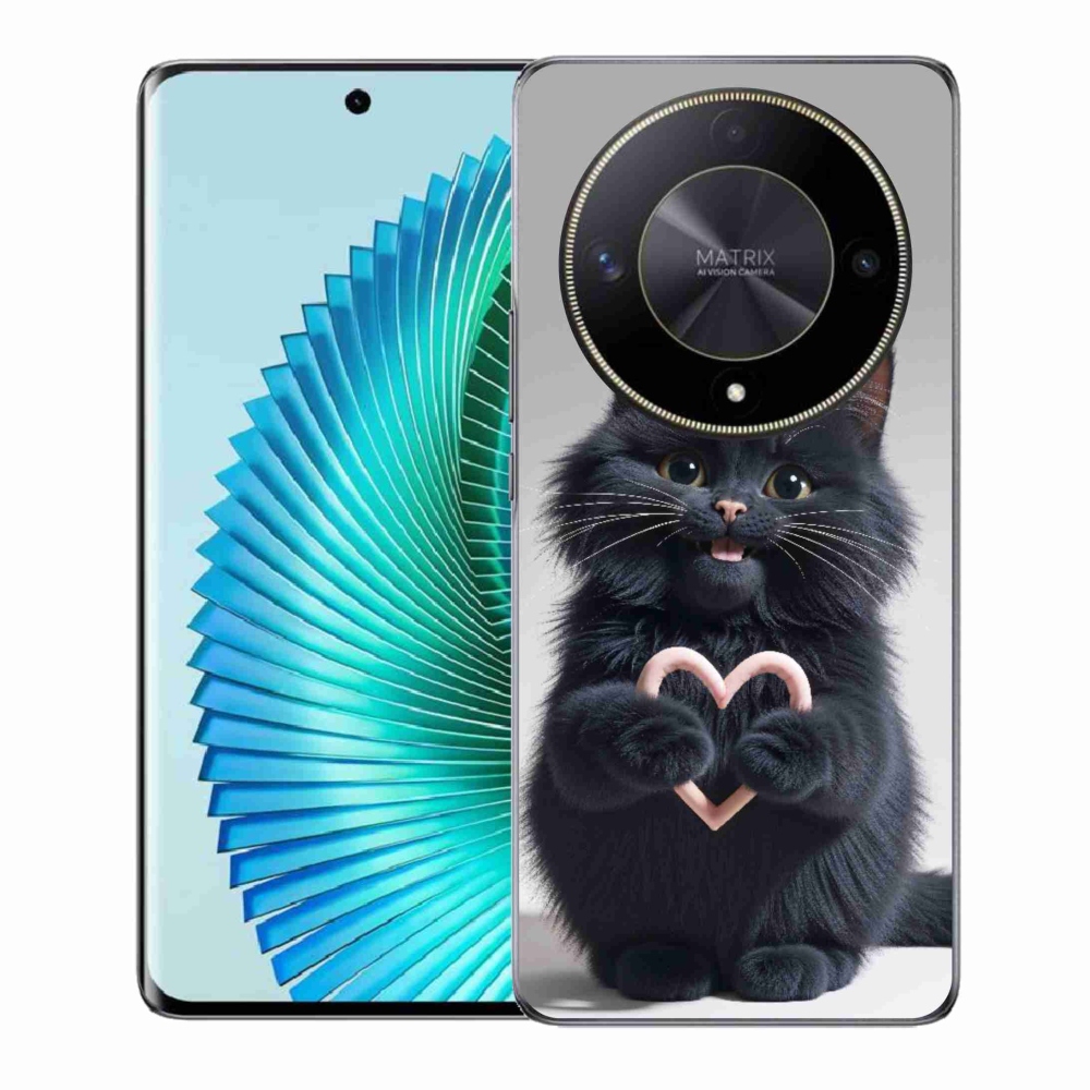 Gelový kryt mmCase na Honor Magic 6 Lite 5G - kočičí láska 3