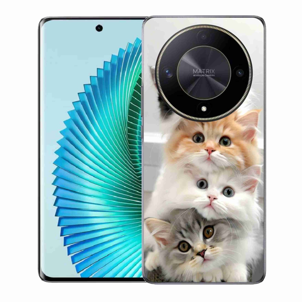 Gelový kryt mmCase na Honor Magic 6 Lite 5G - kočičí parta