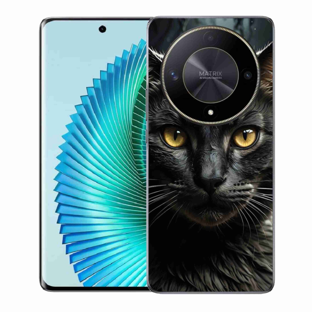 Gelový kryt mmCase na Honor Magic 6 Lite 5G - kočičí pohled 3