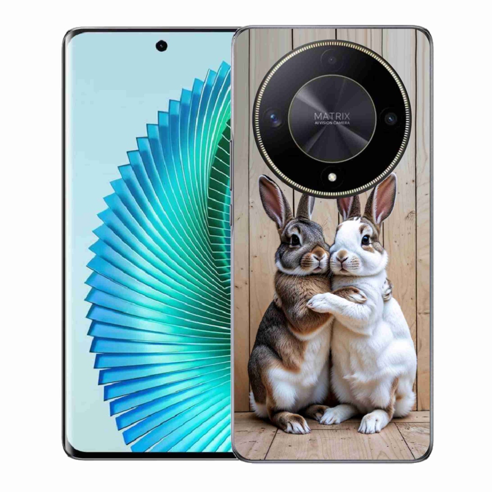 Gelový kryt mmCase na Honor Magic 6 Lite 5G - králičí pár
