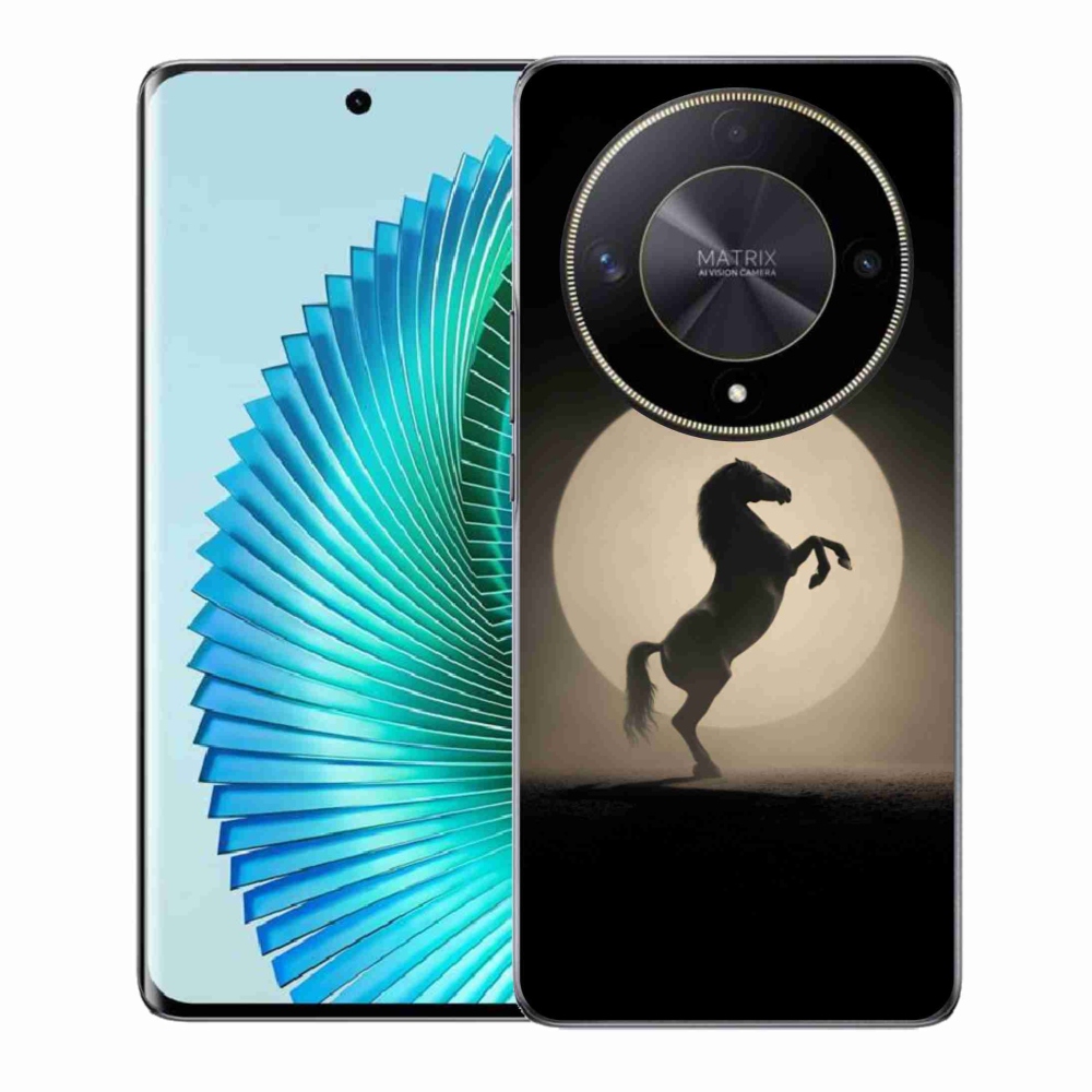 Gelový kryt mmCase na Honor Magic 6 Lite 5G - kůň v siluetě