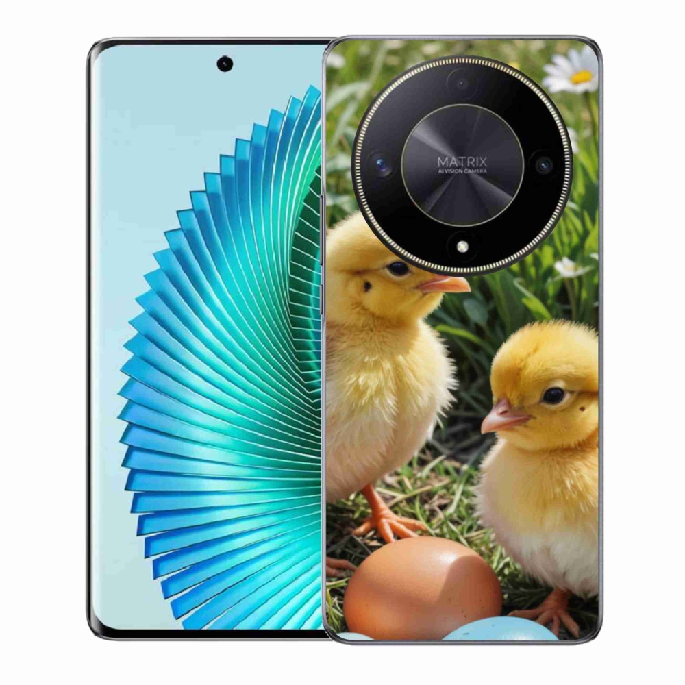 Gelový kryt mmCase na Honor Magic 6 Lite 5G - kuřátka