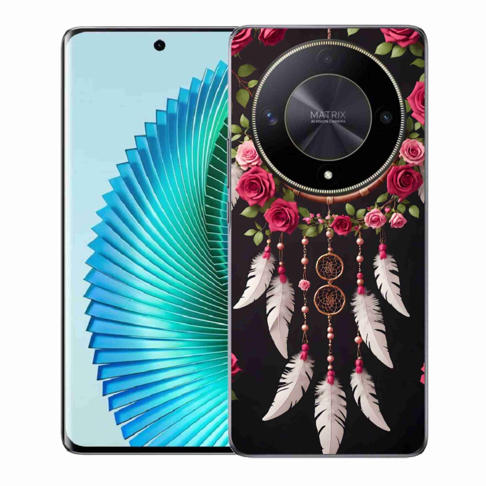 Gelový kryt mmCase na Honor Magic 6 Lite 5G - lapač snů s růžemi