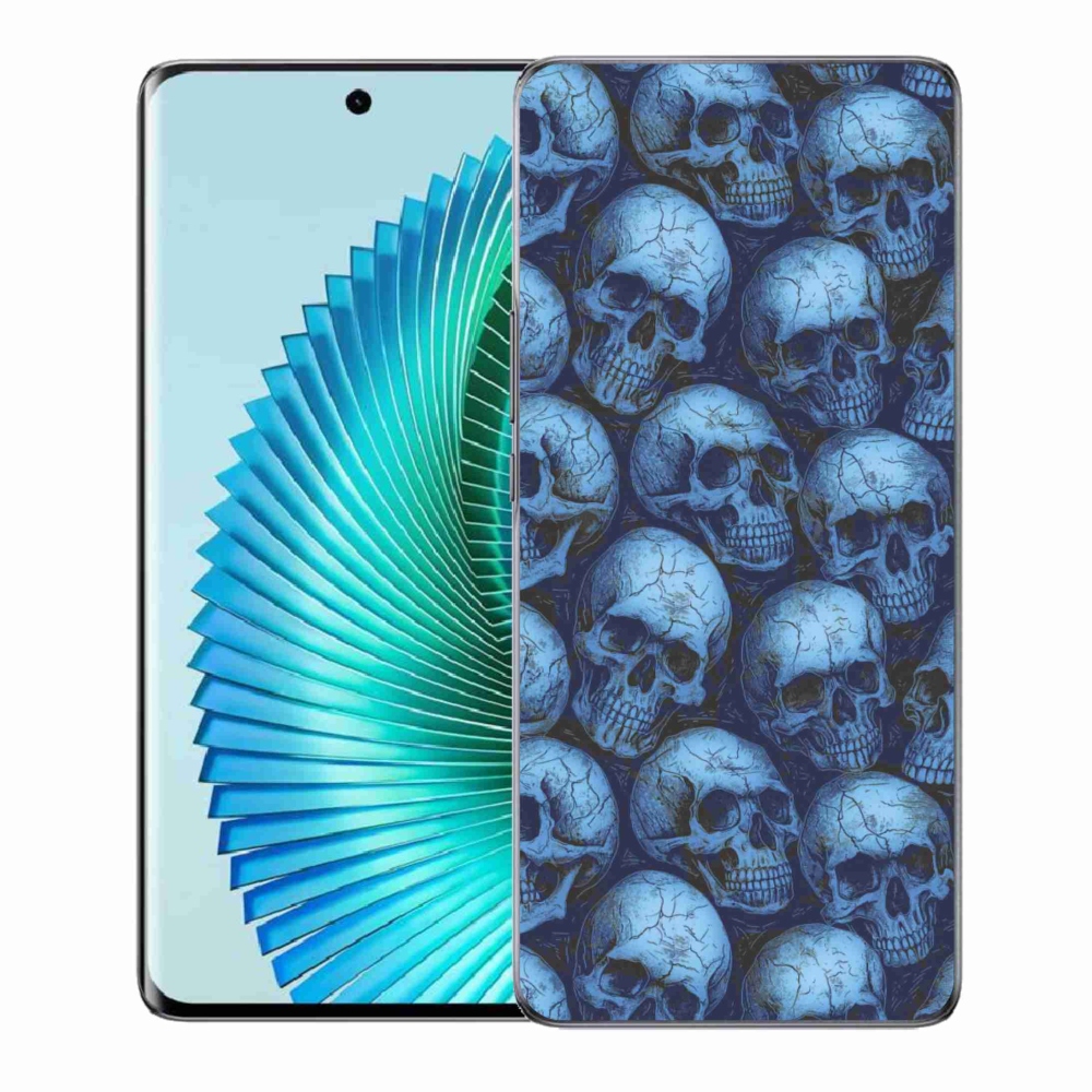 Gelový kryt mmCase na Honor Magic 6 Lite 5G - lebky