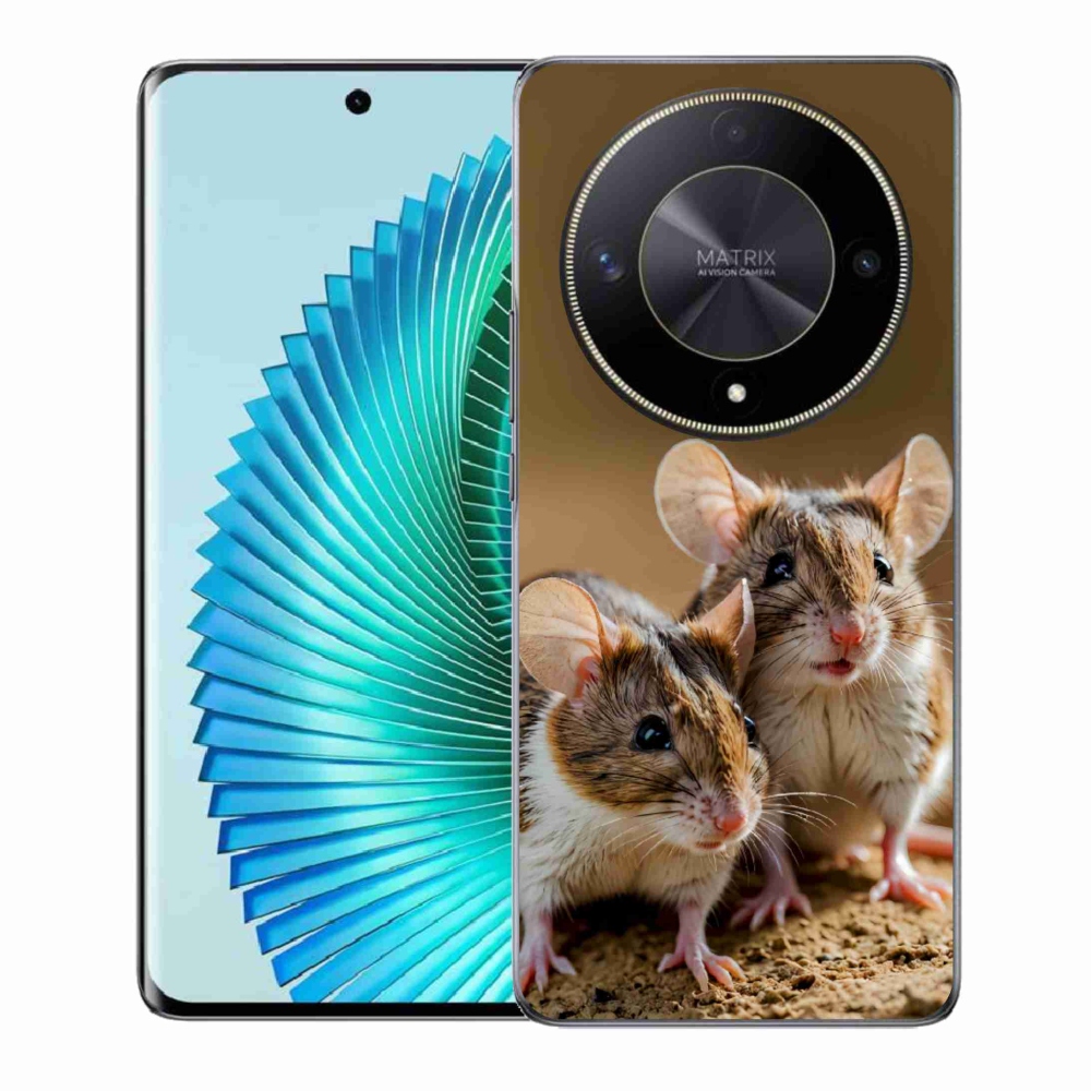 Gelový kryt mmCase na Honor Magic 6 Lite 5G - myší duo