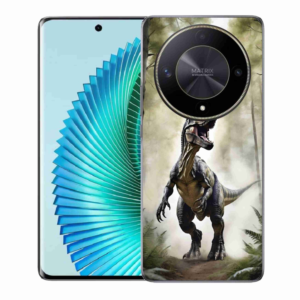 Gelový kryt mmCase na Honor Magic 6 Lite 5G - naštvaný T-Rex