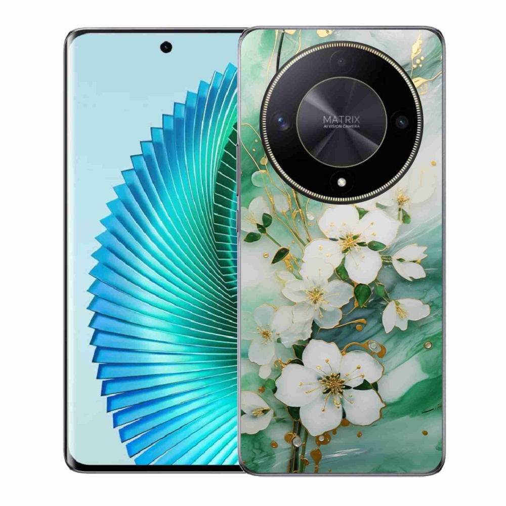 Gelový kryt mmCase na Honor Magic 6 Lite 5G - něžné květy