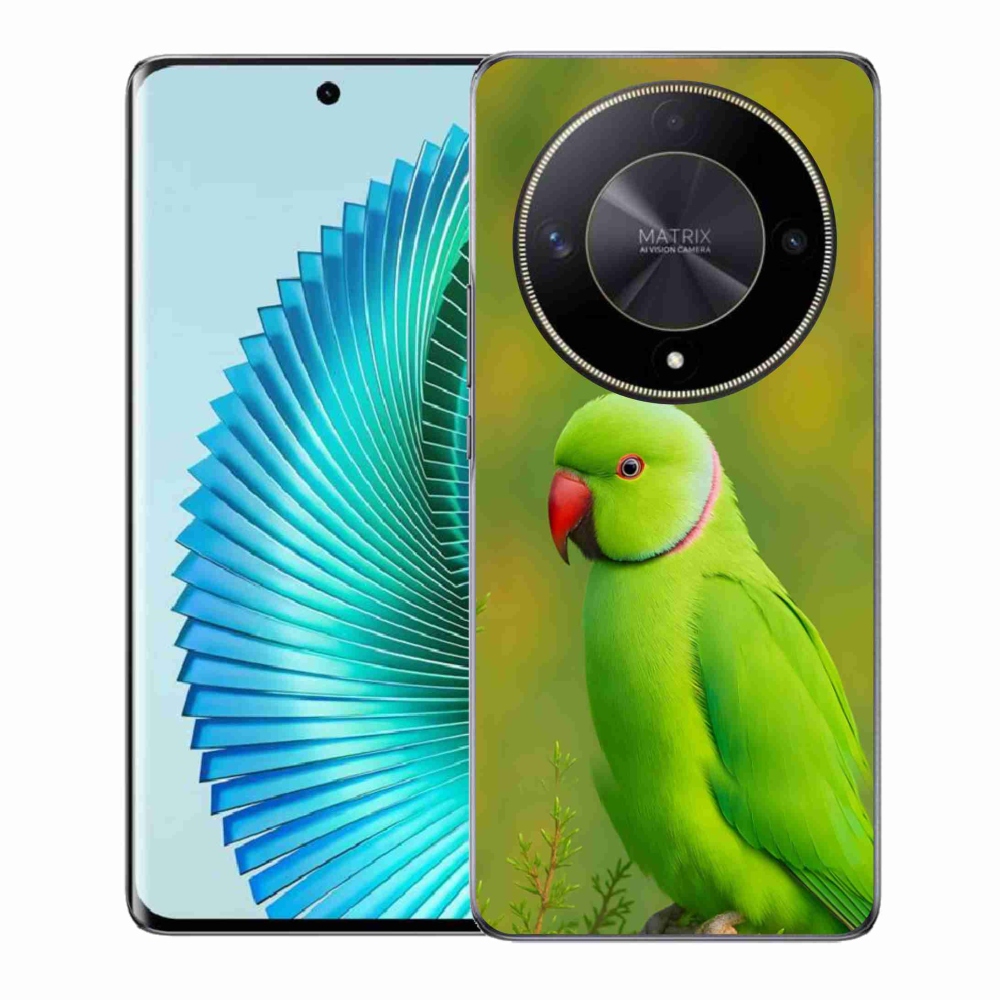 Gelový kryt mmCase na Honor Magic 6 Lite 5G - papoušek alexandr 2