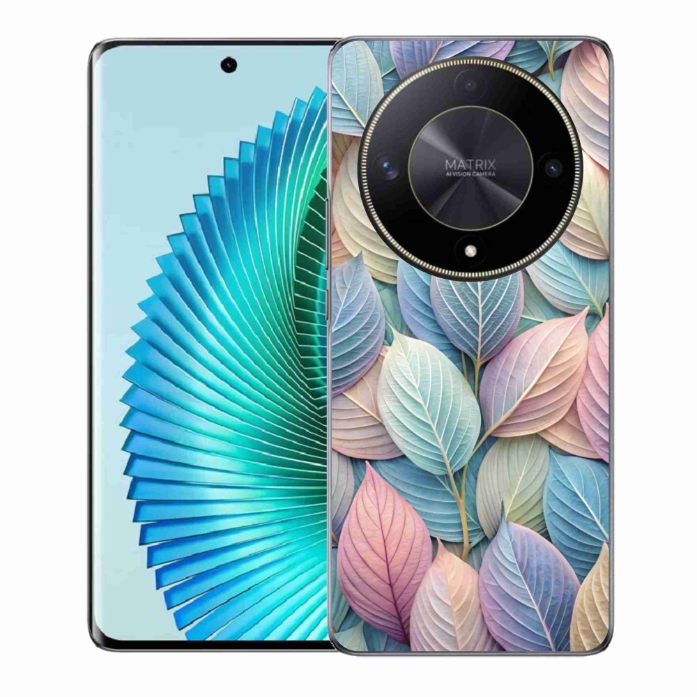 Gelový kryt mmCase na Honor Magic 6 Lite 5G - pastelové listy