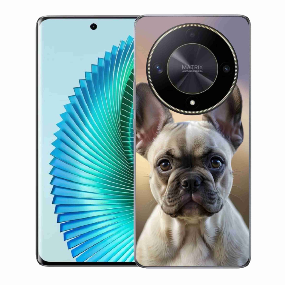 Gelový kryt mmCase na Honor Magic 6 Lite 5G - roztomilý francouzský buldoček