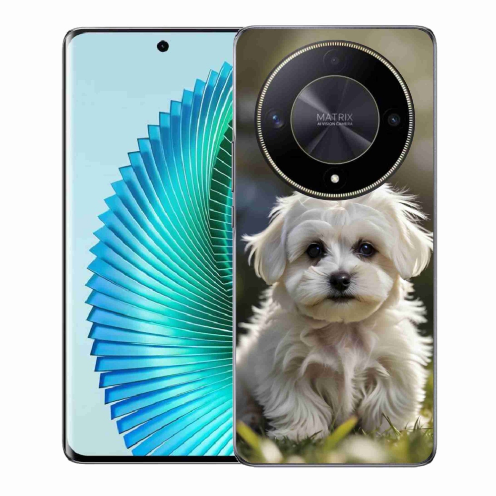 Gelový kryt mmCase na Honor Magic 6 Lite 5G - roztomilý maltézský psík