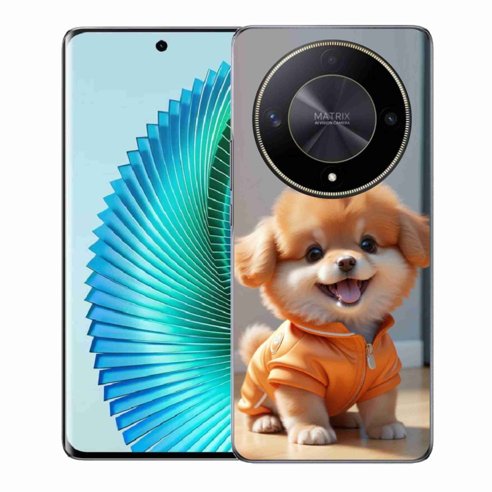Gelový kryt mmCase na Honor Magic 6 Lite 5G - roztomilý pomeranian v mikině