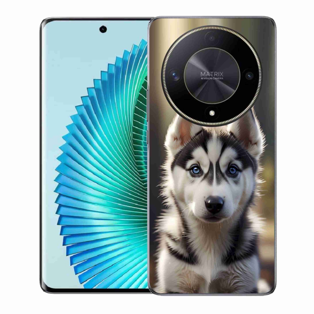 Gelový kryt mmCase na Honor Magic 6 Lite 5G - roztomilý sibiřský husky