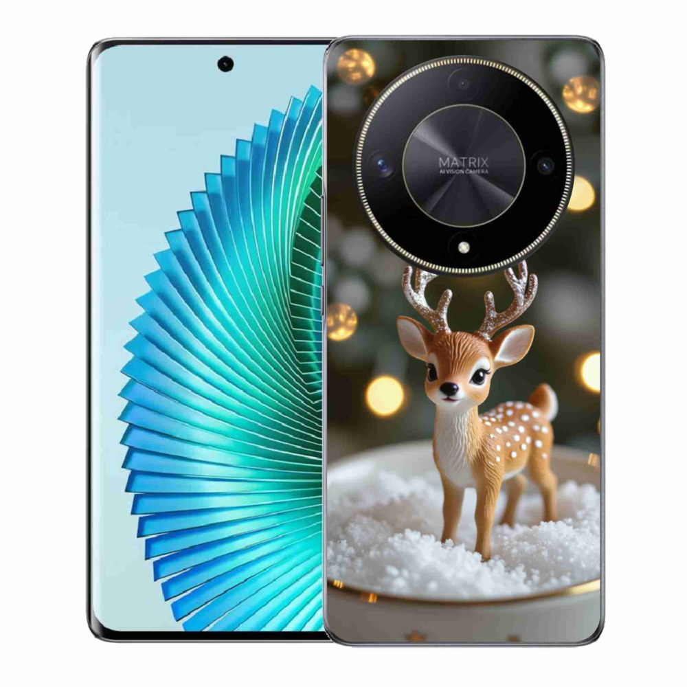 Gelový kryt mmCase na Honor Magic 6 Lite 5G - roztomilý vánoční jelen