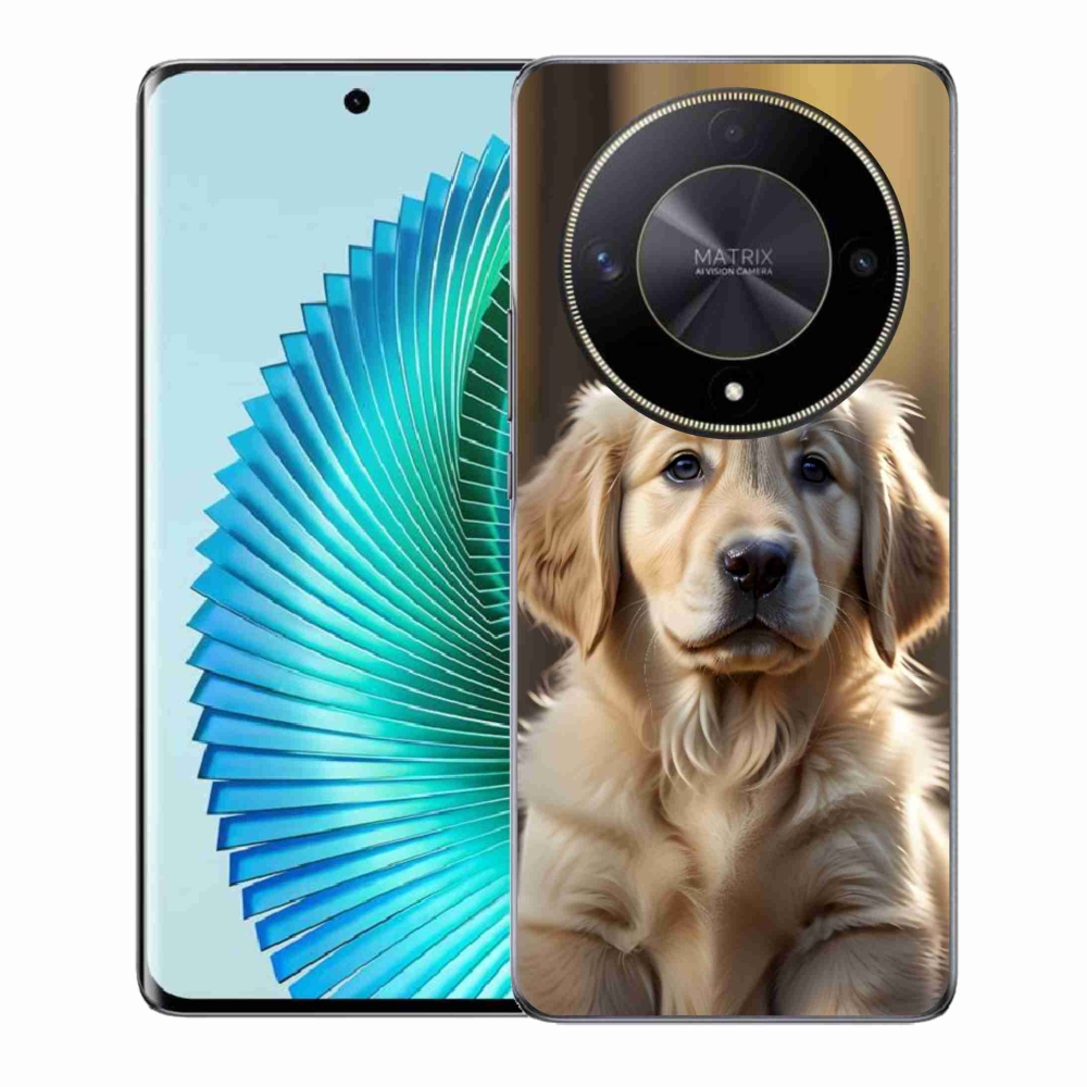 Gelový kryt mmCase na Honor Magic 6 Lite 5G - roztomilý zlatý retrívr