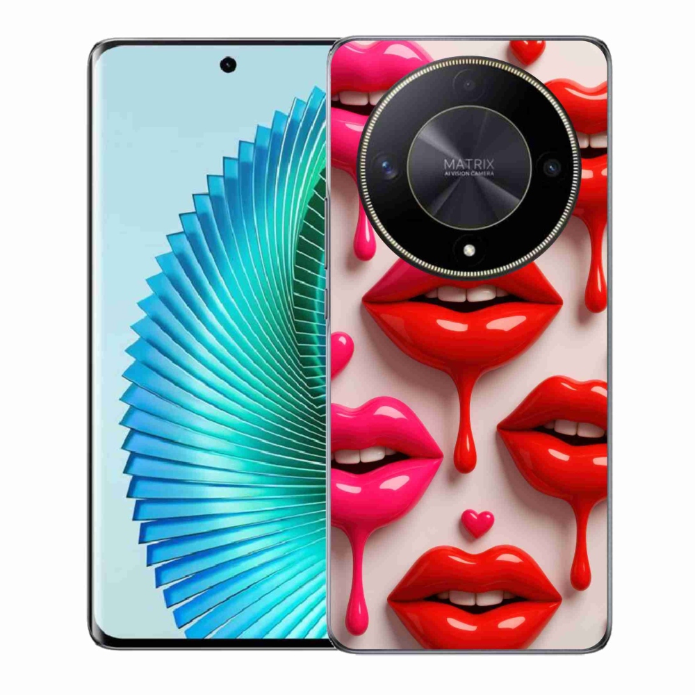 Gelový kryt mmCase na Honor Magic 6 Lite 5G - rty 2