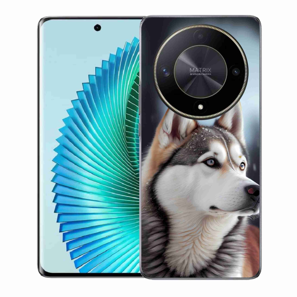 Gelový kryt mmCase na Honor Magic 6 Lite 5G - sibiřský husky