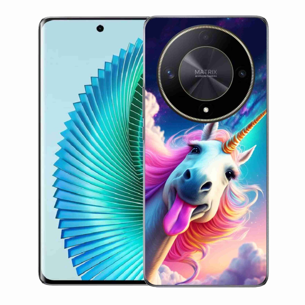 Gelový kryt mmCase na Honor Magic 6 Lite 5G - šílený jednorožec