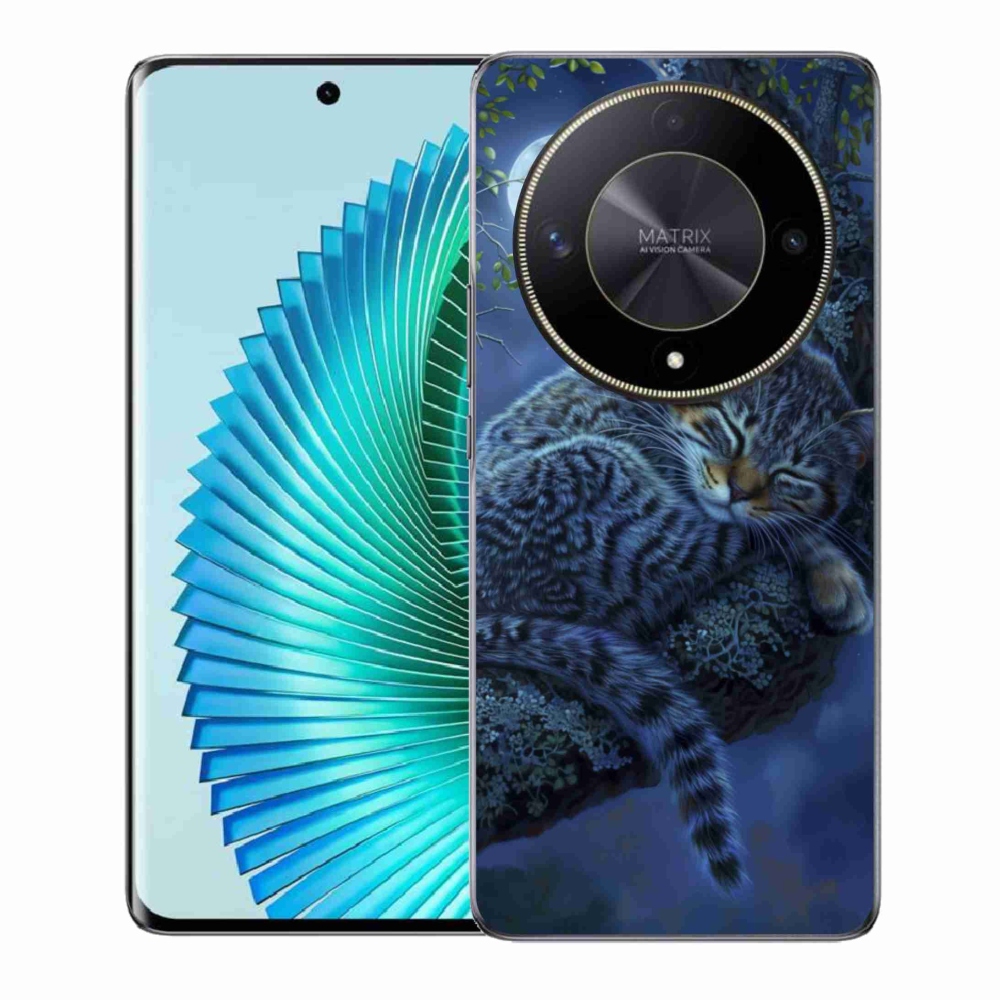 Gelový kryt mmCase na Honor Magic 6 Lite 5G - spící kočka