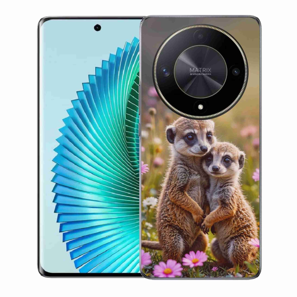 Gelový kryt mmCase na Honor Magic 6 Lite 5G - surikatí duo