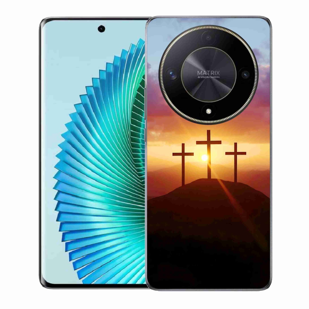 Gelový kryt mmCase na Honor Magic 6 Lite 5G - tři kříže