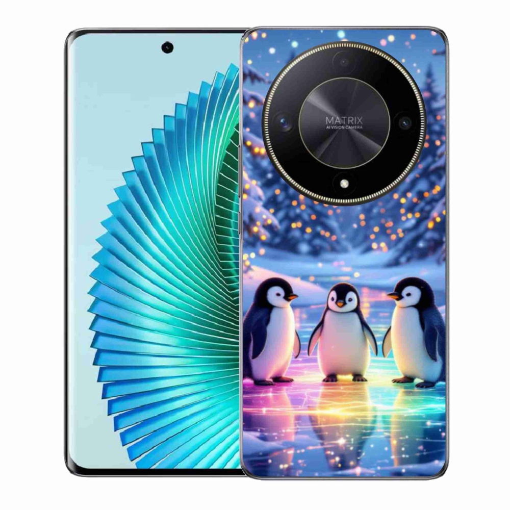 Gelový kryt mmCase na Honor Magic 6 Lite 5G - tučnáci