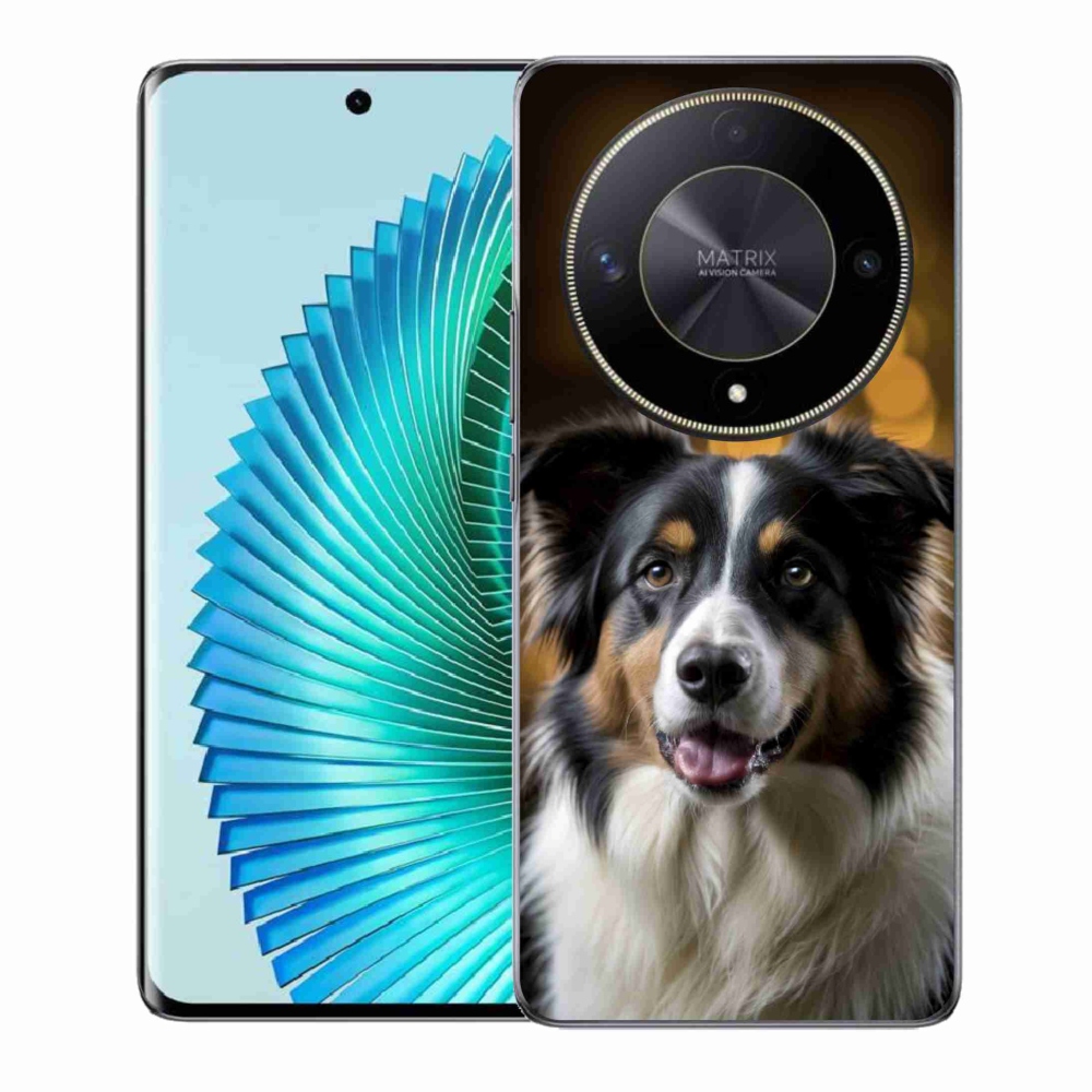 Gelový kryt mmCase na Honor Magic 6 Lite 5G - usměvavý australský ovčák