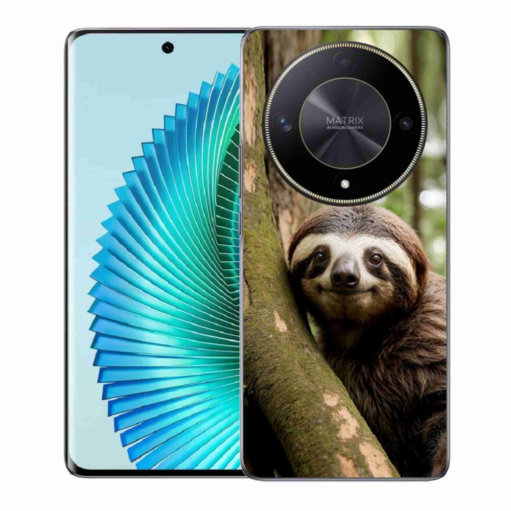 Gelový kryt mmCase na Honor Magic 6 Lite 5G - usměvavý lenochod