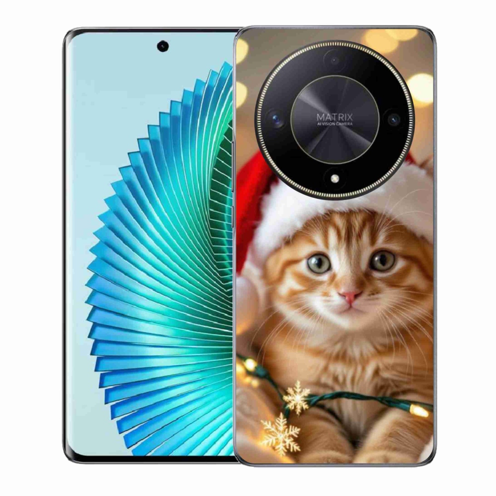 Gelový kryt mmCase na Honor Magic 6 Lite 5G - vánoční kotě