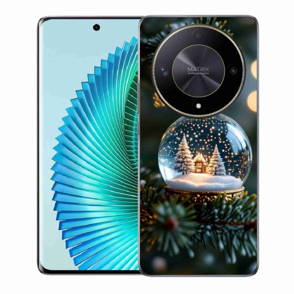 Gelový kryt mmCase na Honor Magic 6 Lite 5G - vánoční koule 2