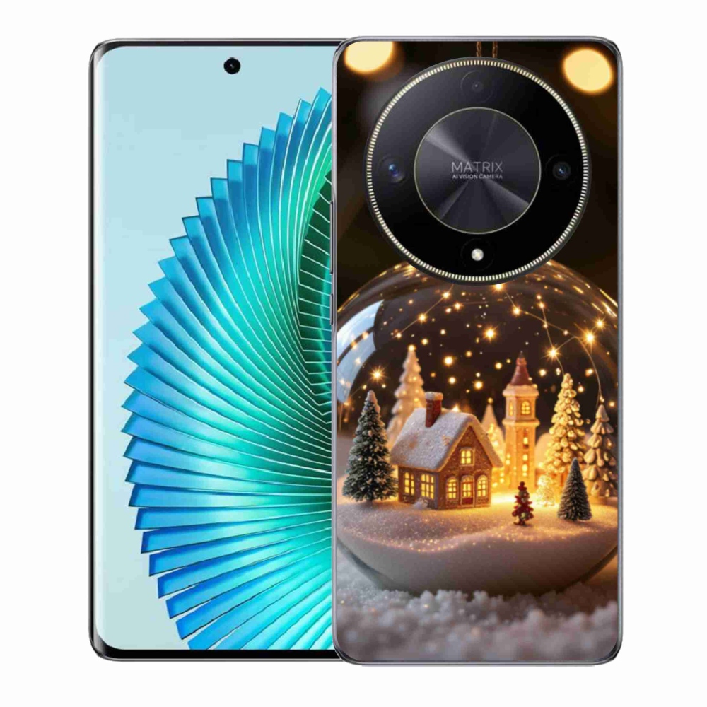 Gelový kryt mmCase na Honor Magic 6 Lite 5G - vánoční koule 3
