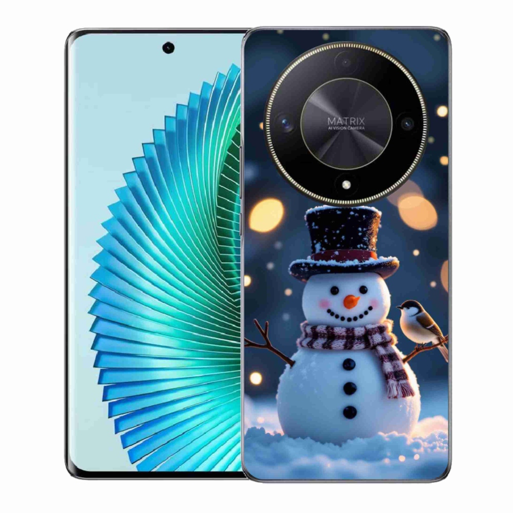 Gelový kryt mmCase na Honor Magic 6 Lite 5G - vánoční sněhulák